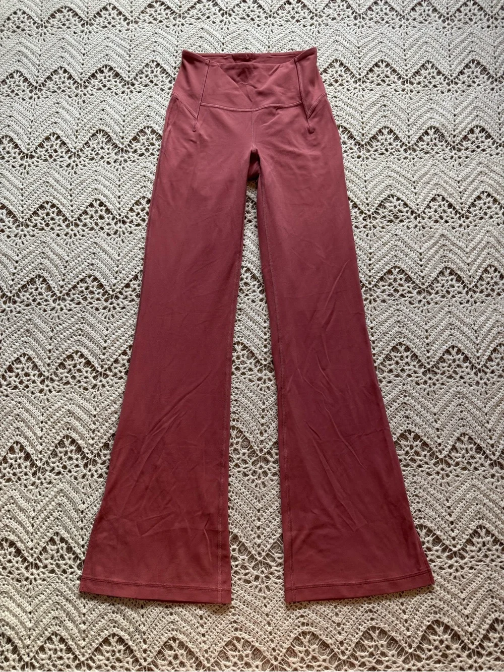 Lululemon Groove High-Rise Split-Hem Flared Pant Leggings Size 4 Rustic